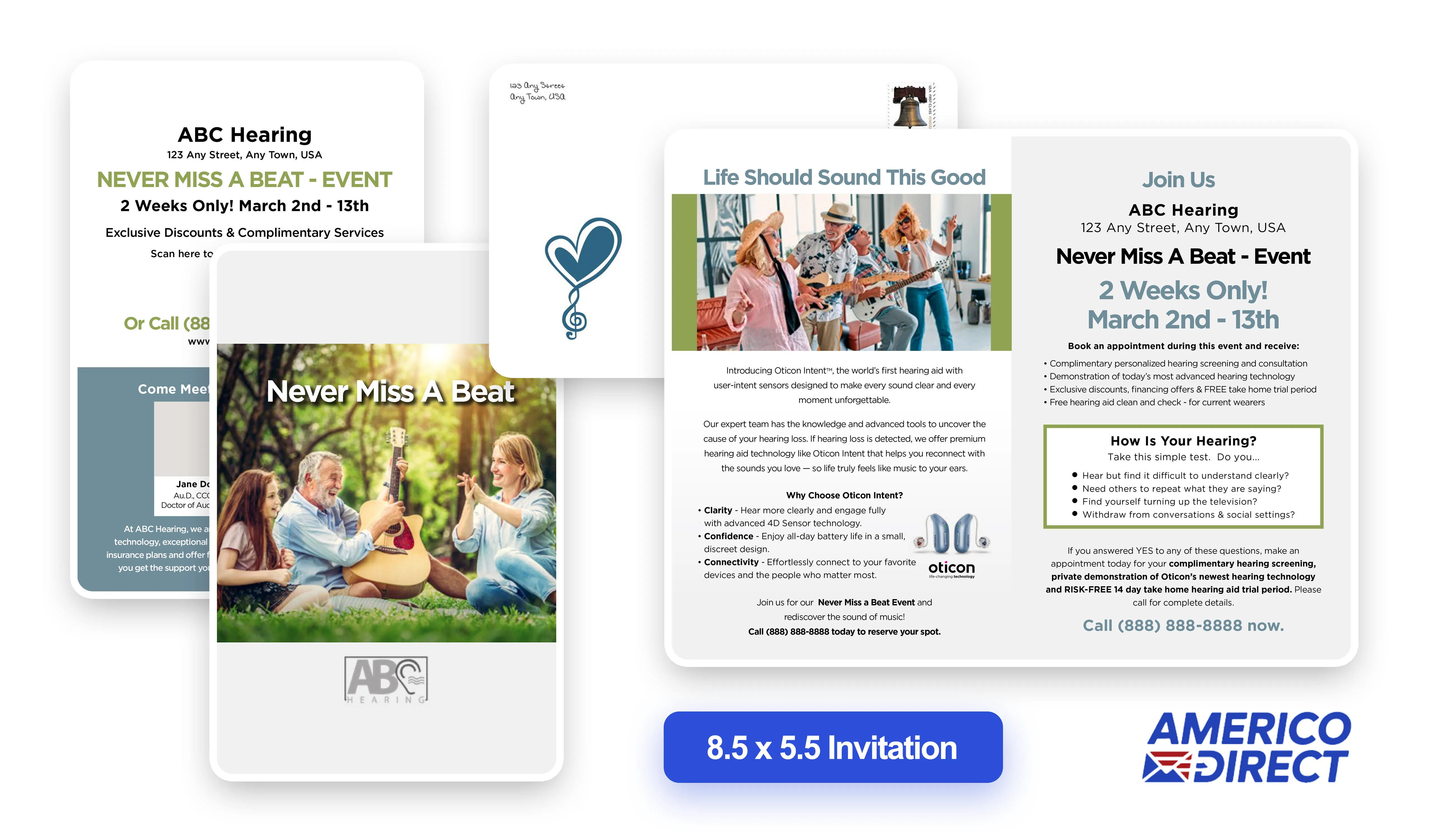 Invitation direct mail piece