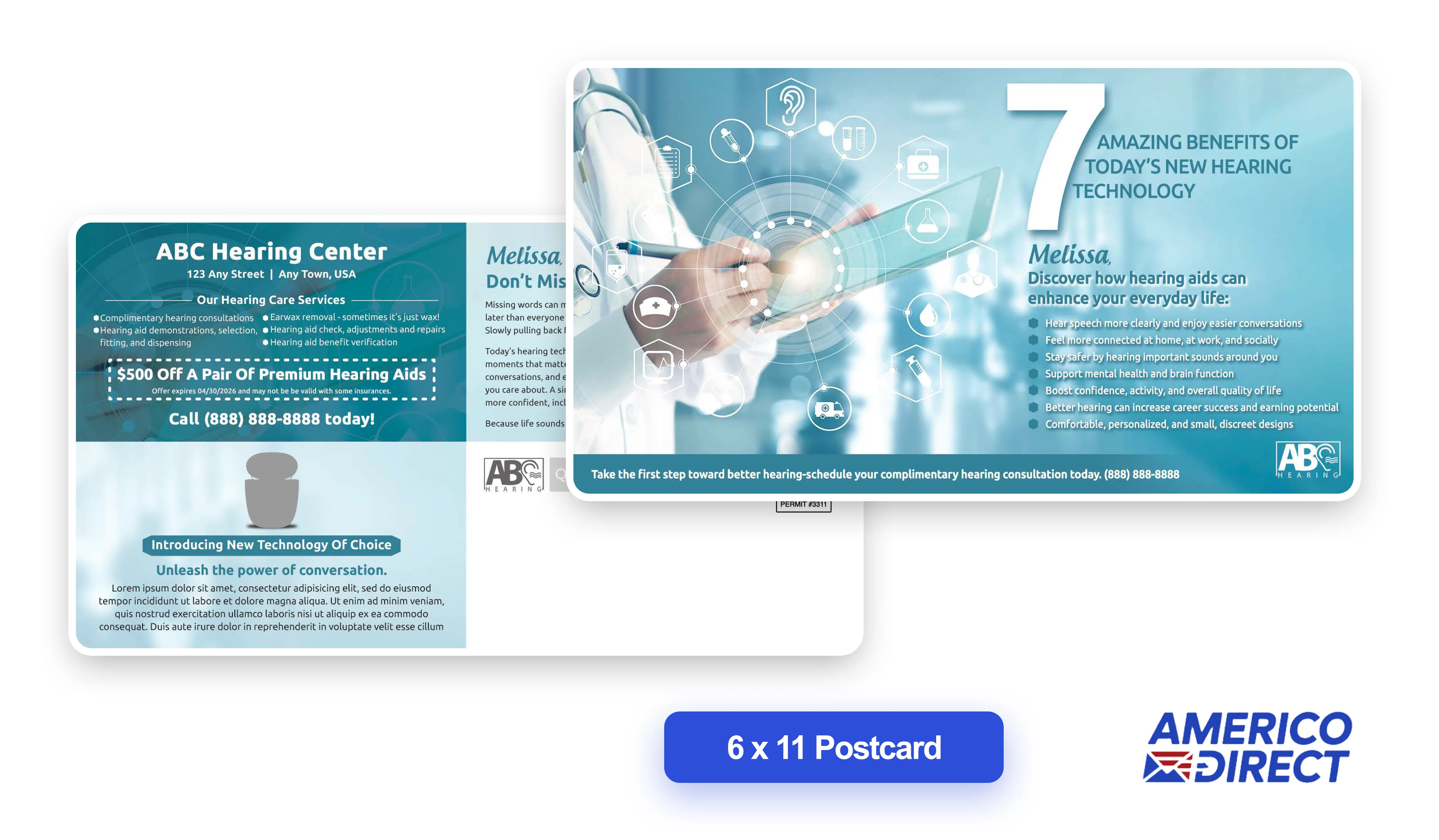 Postcards direct mail sample